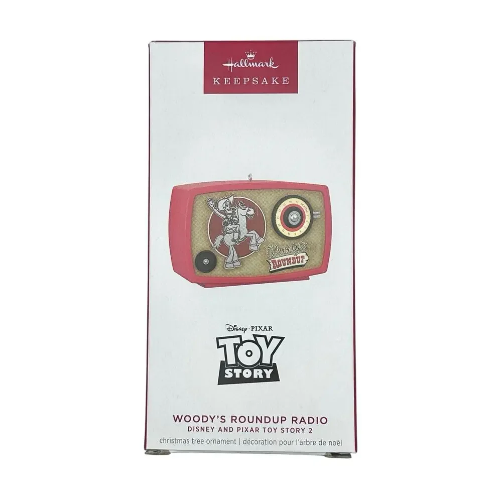 Hallmark Keepsake 2024 Pixar Toy Story Woody’s Roundup Radio Christmas Ornament